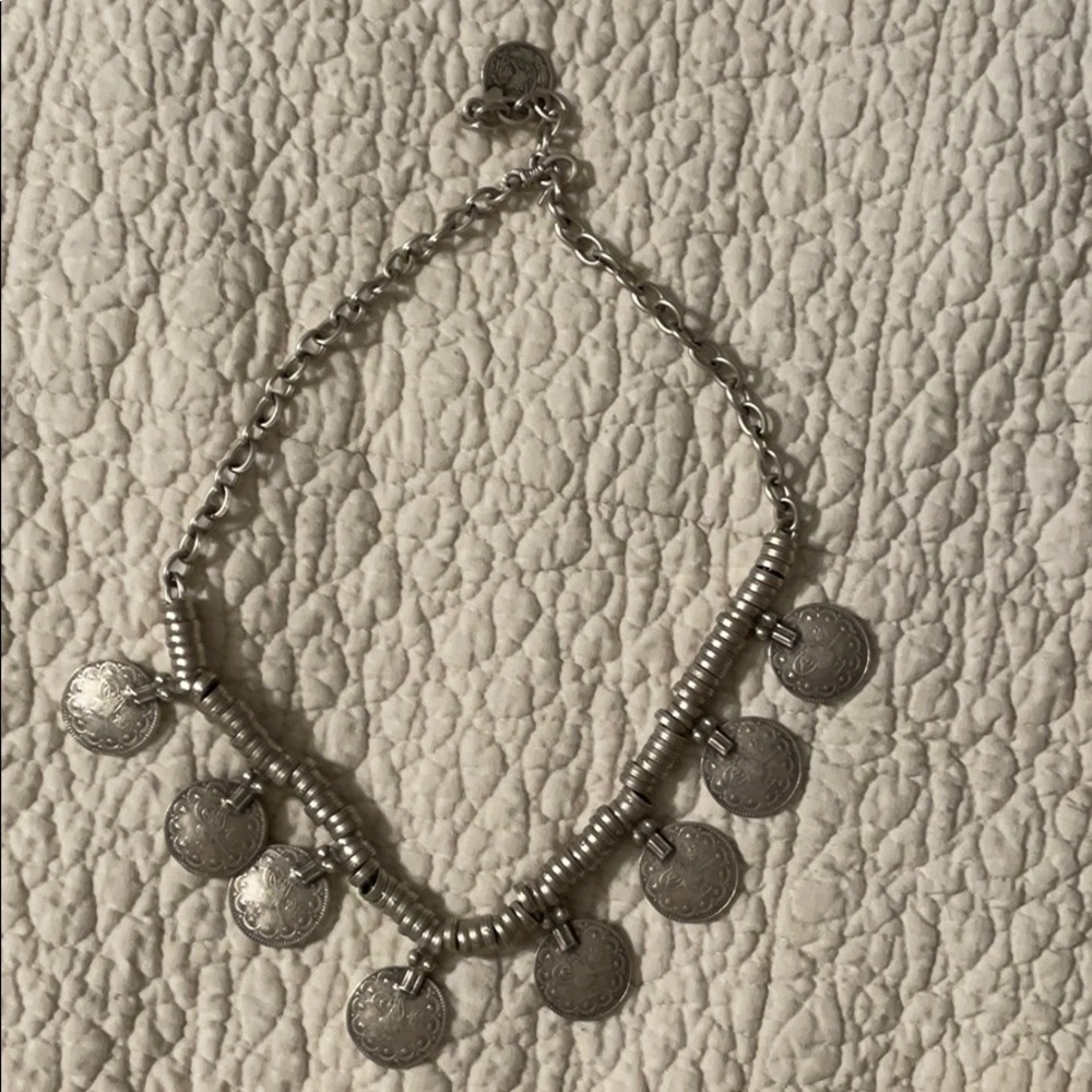 Silver dollar necklace